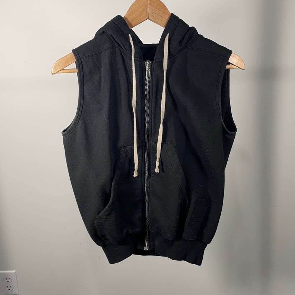 Flawless Rick Owens Full Zip Hoodie Vest